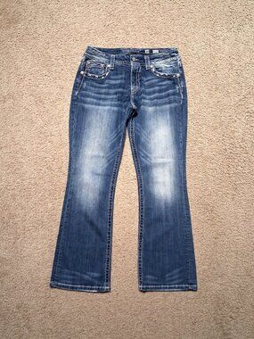 MISS ME Women's Bootcut Mid Rise Easy Boot Denim Jeans (JE8519E2R)